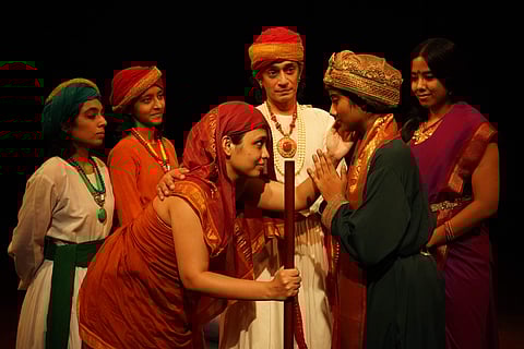 A scene from Theatre NIsha's Crossing To Talikota