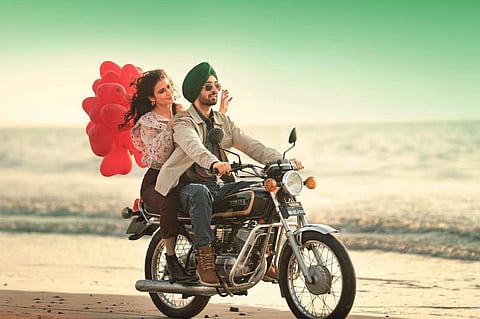 A still from Suraj Pe Mangal Bhari