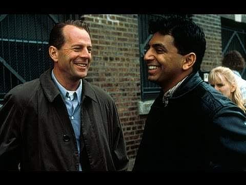 Bruce Willis with M Night Shyamalan