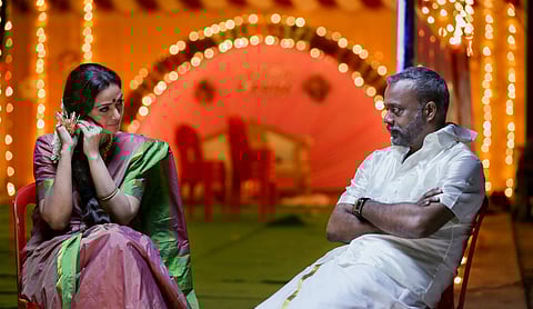 Simran & Gautham Menon in a scene from Paava Kadhaigal