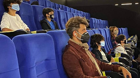 Hrithik Roshan watches Wonder Woman 1984 in a cinema hall