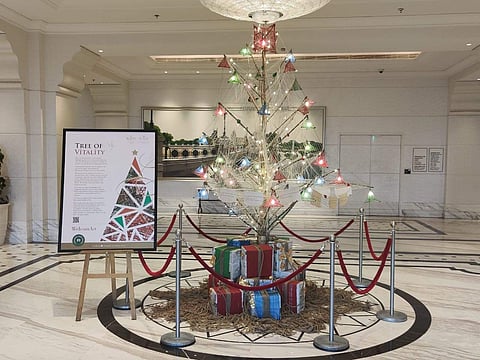 Chirstmas tree at ITC  Royal Bengal