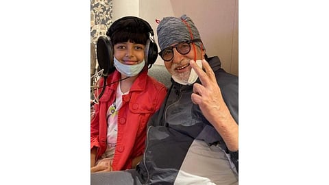 Amitabh Bachchan with Aaradhya
