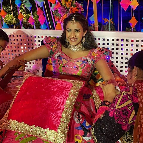 Niharika Konidela in her mehendi function Source: Twitter