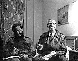 Fidel Castro and Malcolm X (Photo: Embassy of Cuba/IANS)