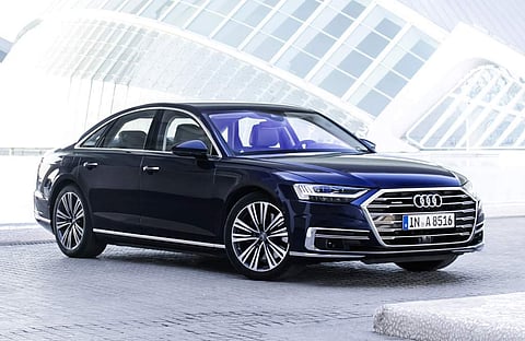 The new Audi A8L luxury sedan