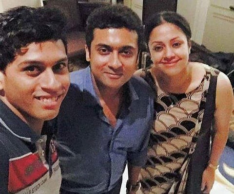 Suriya with Jyothika (Photo: IANS)