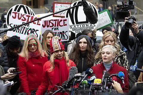'The sky is blue again': Mira Sorvino breaks down, other Weinstein accusers express relief