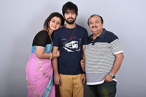 Debjani, Anubhav and Abhijit in Guldasta