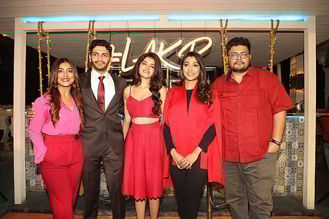 Anindita, Arjun, Madhumita, Paoli and Pratim at the trailer launch