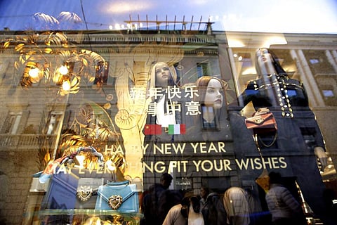 At MonteNapoleone in Milan, Italy (AP Photo/Luca Bruno)