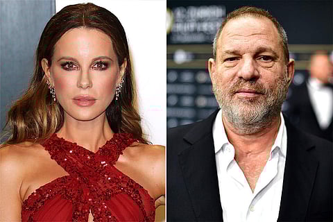 Kate Beckinsale recalls obscene rant by Harvey Weinstein over her choice of clothing for a premiere
