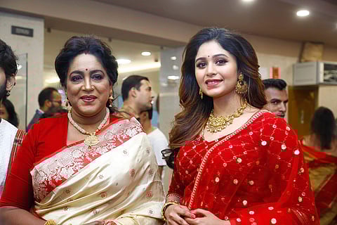 Soma and Ritabhari strike a pose