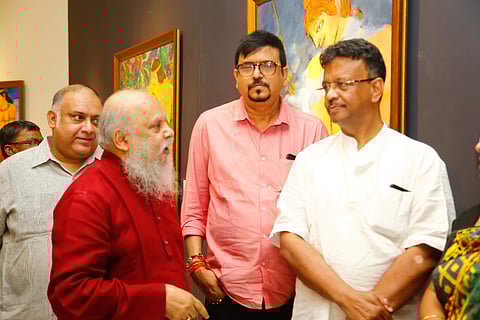 Suvaprasanna with Minister Firhad Hakim and Sujit Bose