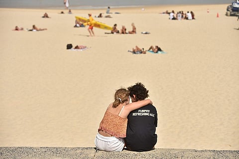 At Bondi Beach in Sydney (AFP / PETER PARKS)