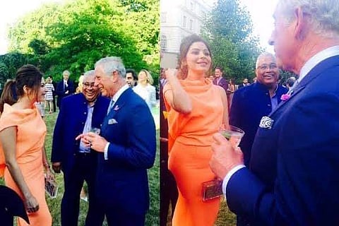 Kanika Kapoor and Prince Charles in a file photo (Source: IANS)