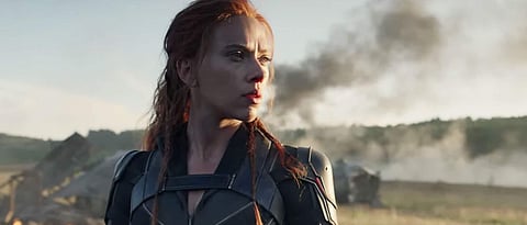 Video: Watch Scarlett Johansson try to leak Black Widow’s action sequence from on set   