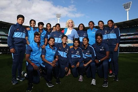 Katy Perry meets Harmanpreet & Co (Photo: IANS)
