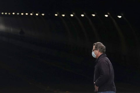 A man wears a mask in San Francisco (AP Photo/Jeff Chiu)
