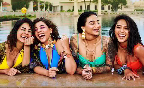 The cast of Four More Shots Please!