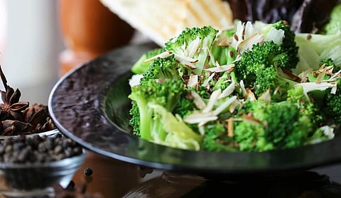 Broccoli and Tossed Almond Salad