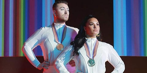 Sam Smith and Demi Lovato