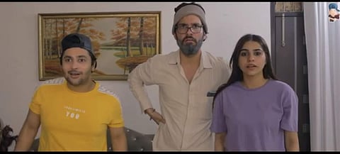 A still from the video