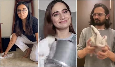 Social media influencers participate in 'pass the pocha challenge'
