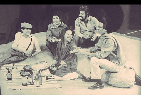 A throwback picture of Irrfan Khan and his friends at NSD (Photo: IANS)