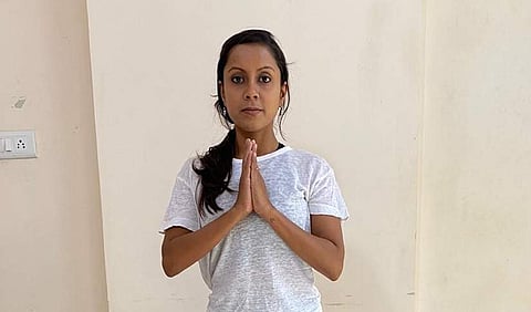 Shraddha Iyer in Vrikshasana pose