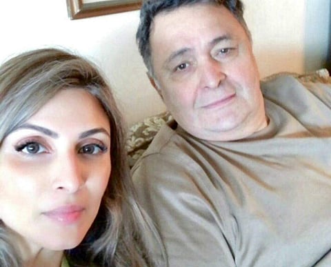 Riddhima Kapoor Sahni with father Rishi Kapoor