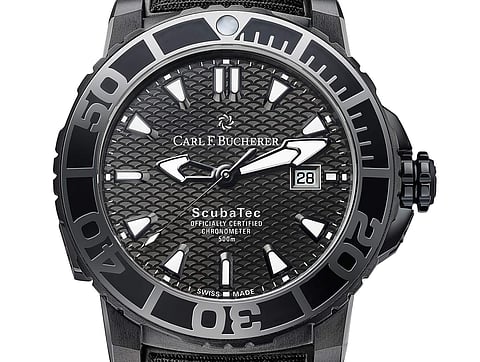 Patravi Scubatec Black from Carl F Buchere is ideal for underwater adventures