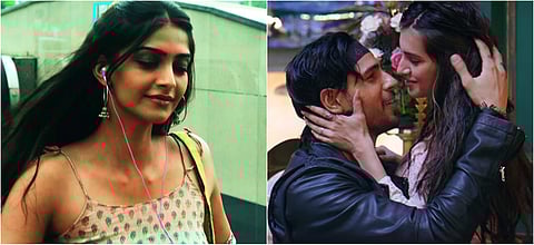 Sonam Kapoor (left) in the original Masakali song, and Sidharth Malhotra with Tara Sutaria (right) in the remake