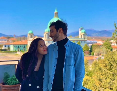 Shweta Pandit and her husband Ivano Fucci