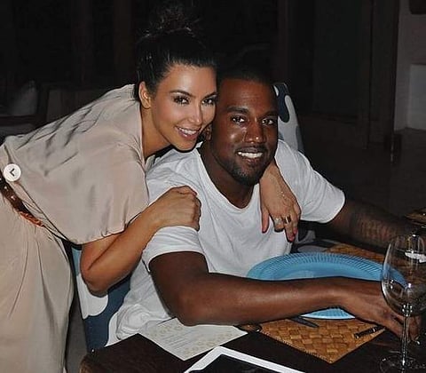 Kim Kardashian and Kanye West (Image: Instagram)