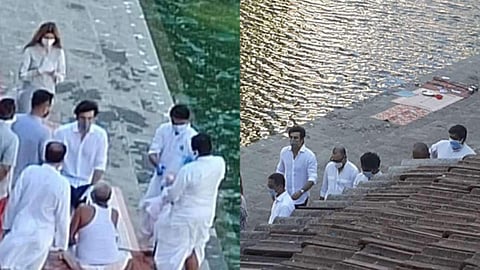 Ranbir Kapoor and family at Banganga