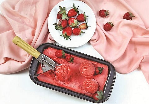 Mahabaleshwar Strawberry ice cream
