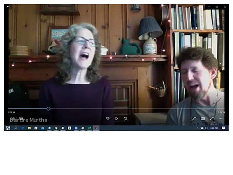 Deirdre and Sean during Sea Chanteys and Maritime Music