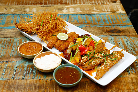 Non-veg platter at Burnt Garlic