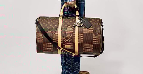 The collection is a collaboration between the artistic director of menswear at Louis Vuitton, Virgil Abloh, and Japanese designer, Nigo.