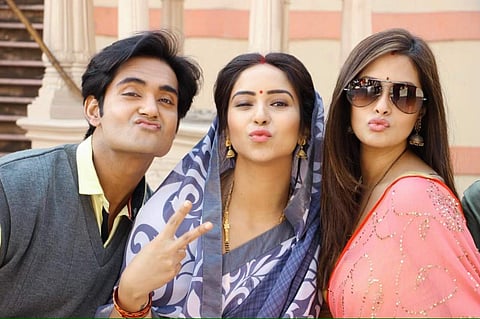 Vinny with Riya Sen and Anant Vidhaat