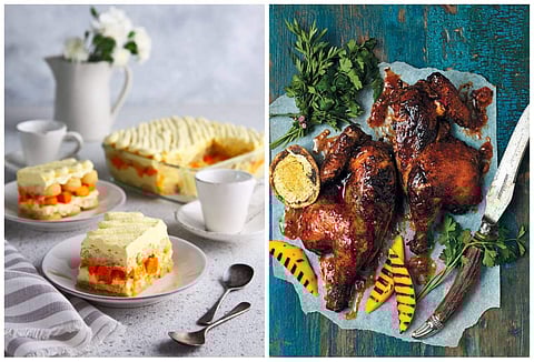 Aamras & Malibu Tiramisu and Roast Chicken with Rum honey Jus