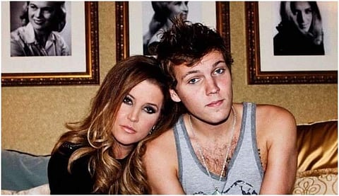 Benjamin with his mother, Lisa Marie Presley. Image: Instagram