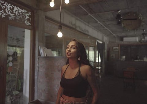 A still from Lady SKAvya's new song