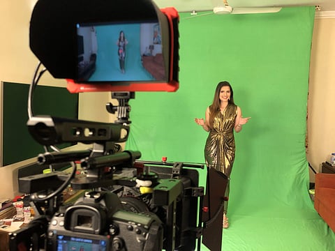 Green screens in your living room, a new normal for anchors