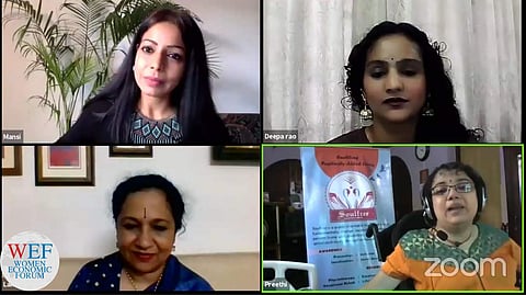 A screengrab from The Power of Words session