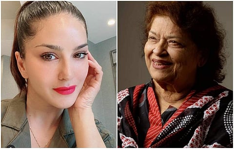 Sunny Leone and Saroj Khan