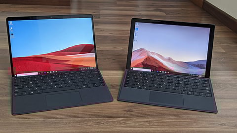 Surface Pro 7 and Surface Pro X