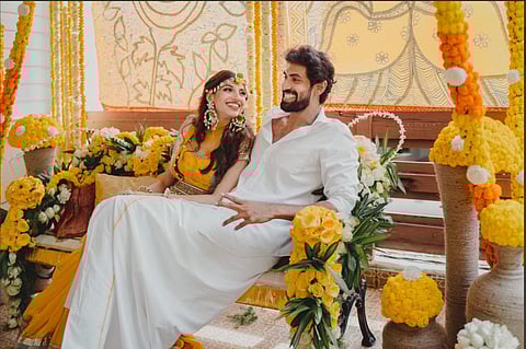 Rana and Miheeka during the pre-wedding celebrations