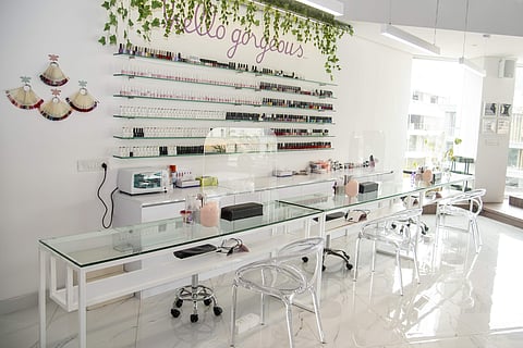 A section of the salon